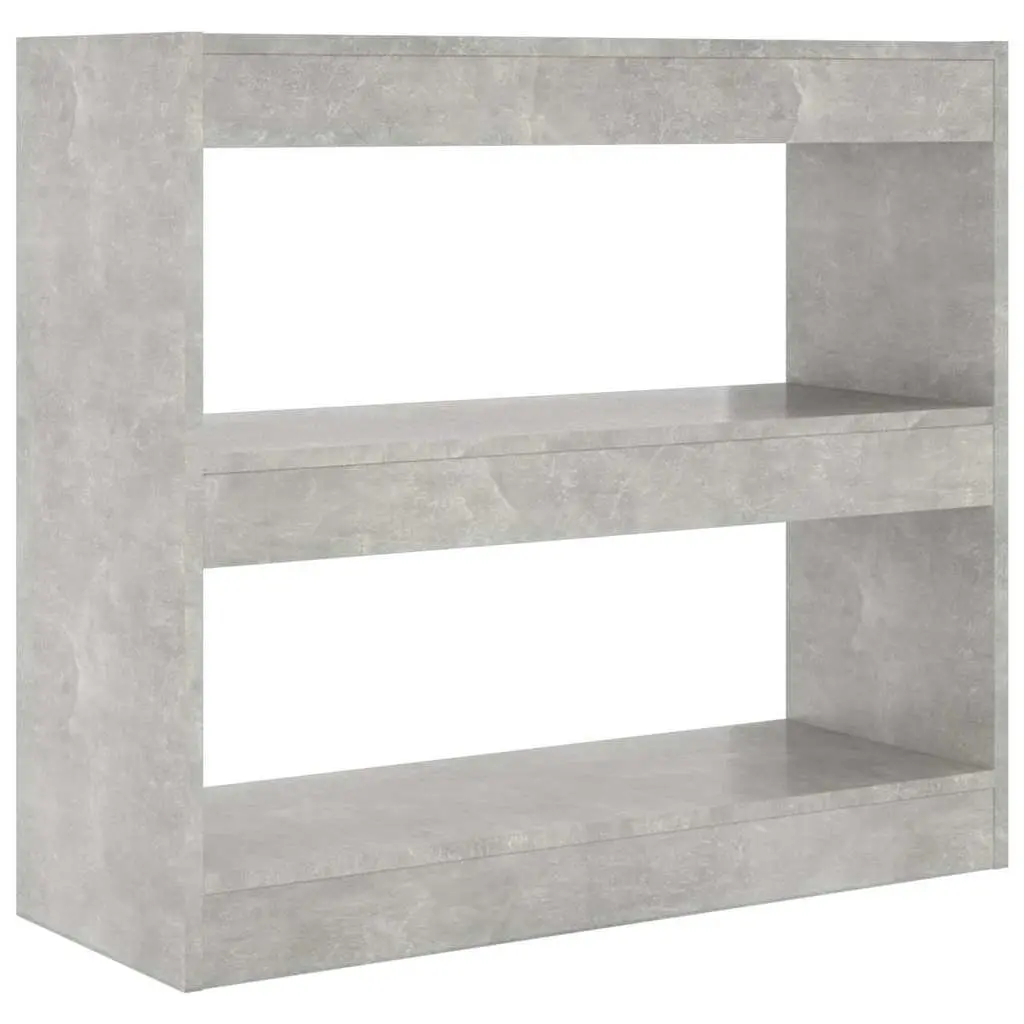Grey Book Cabinet Room Divider with Ample Storage
