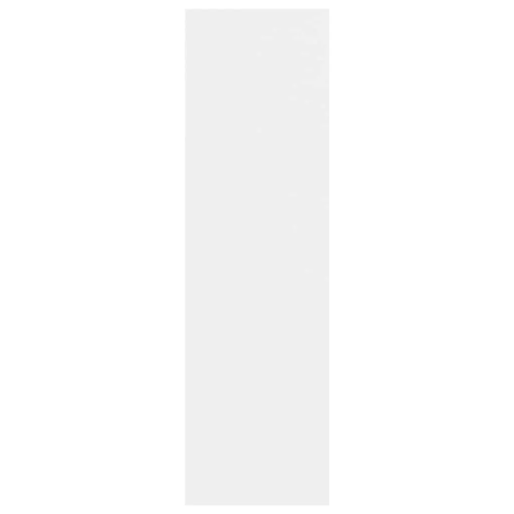 White Engineered Wood Book Cabinet Room Divider