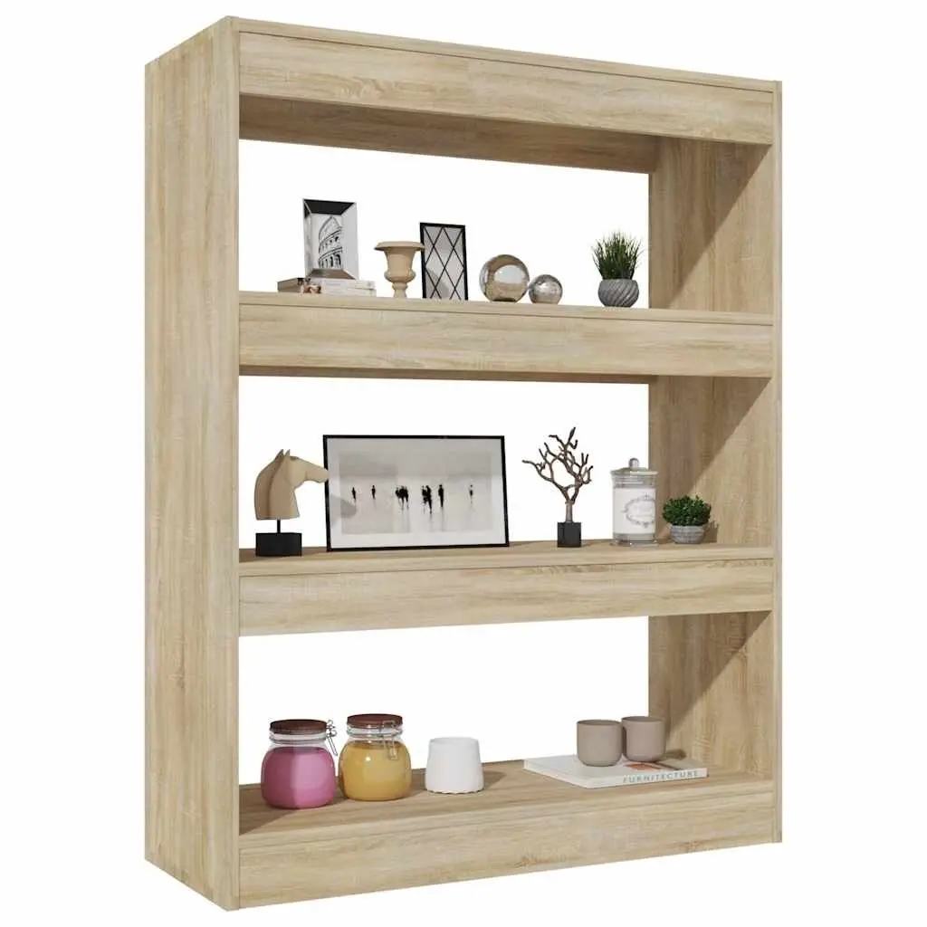 Book Cabinet Engineered Wood 80x30x103cm Brown