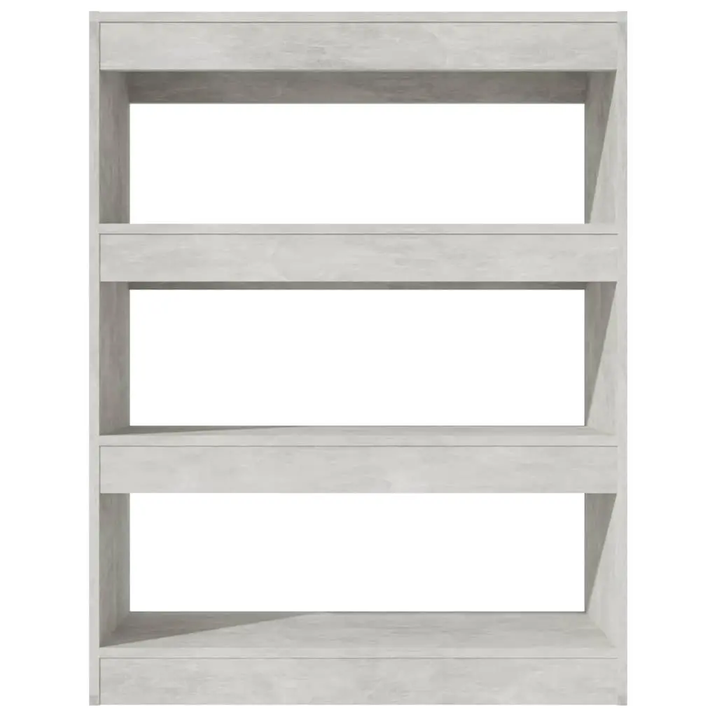 Grey Engineered Wood Book Cabinet Room Divider Organizer
