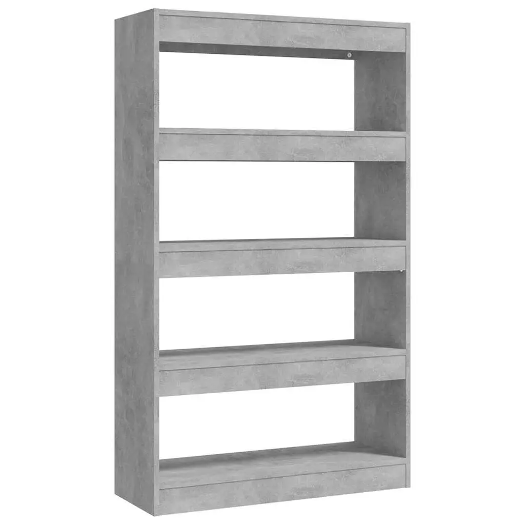 Grey Engineered Wood Book Cabinet Room Divider