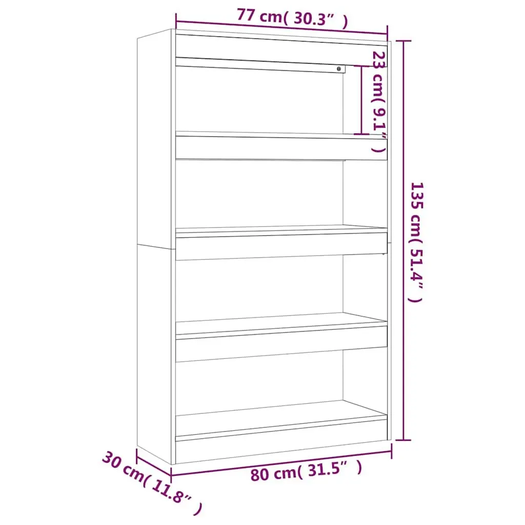 Grey Engineered Wood Book Cabinet Room Divider