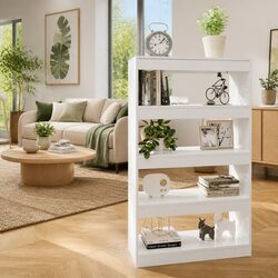 High Gloss White Book Cabinet for Storage and Division