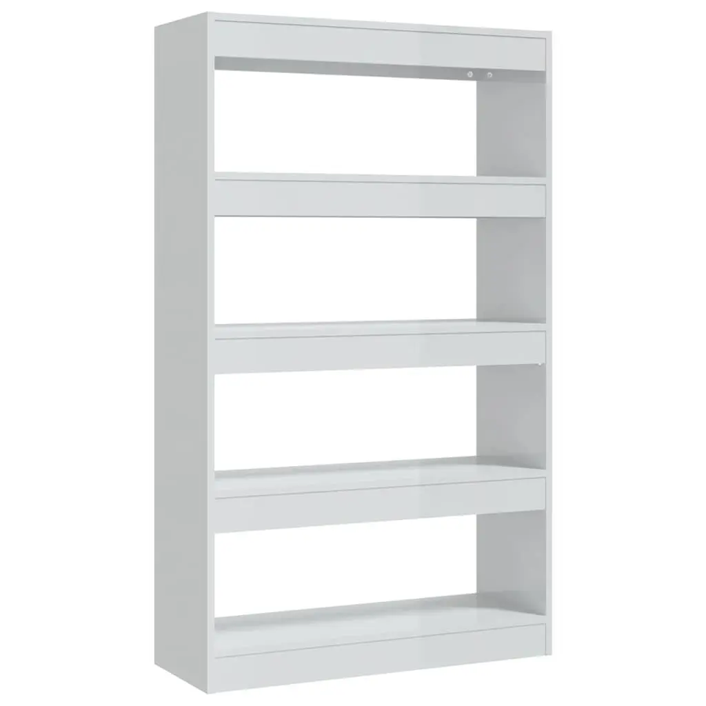 High Gloss White Book Cabinet for Storage and Division