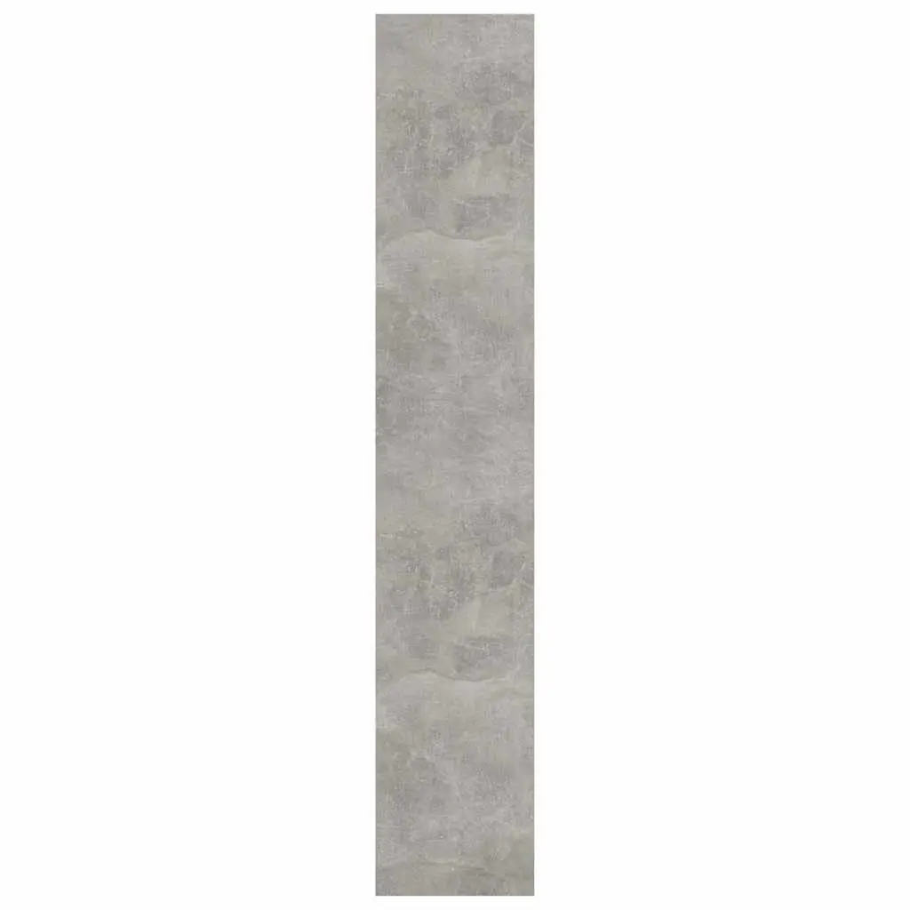 Grey Engineered Wood Book Cabinet with Room Divider Feature