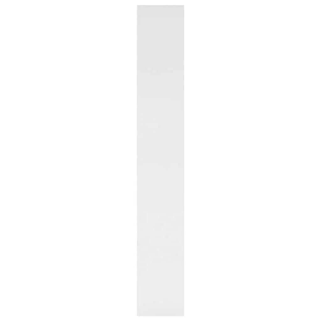 White Engineered Wood Book Cabinet 80x30x198cm