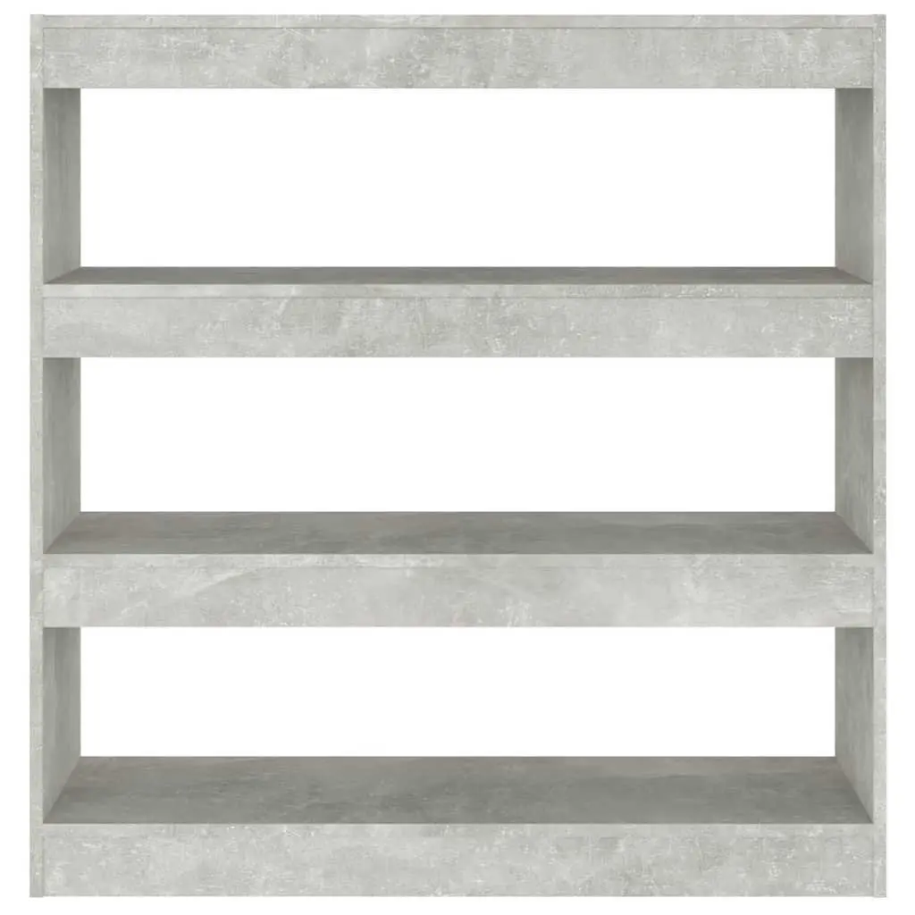Book Cabinet Grey Storage Shelf Organiser Room Divider 100W x 30D x 103H cm