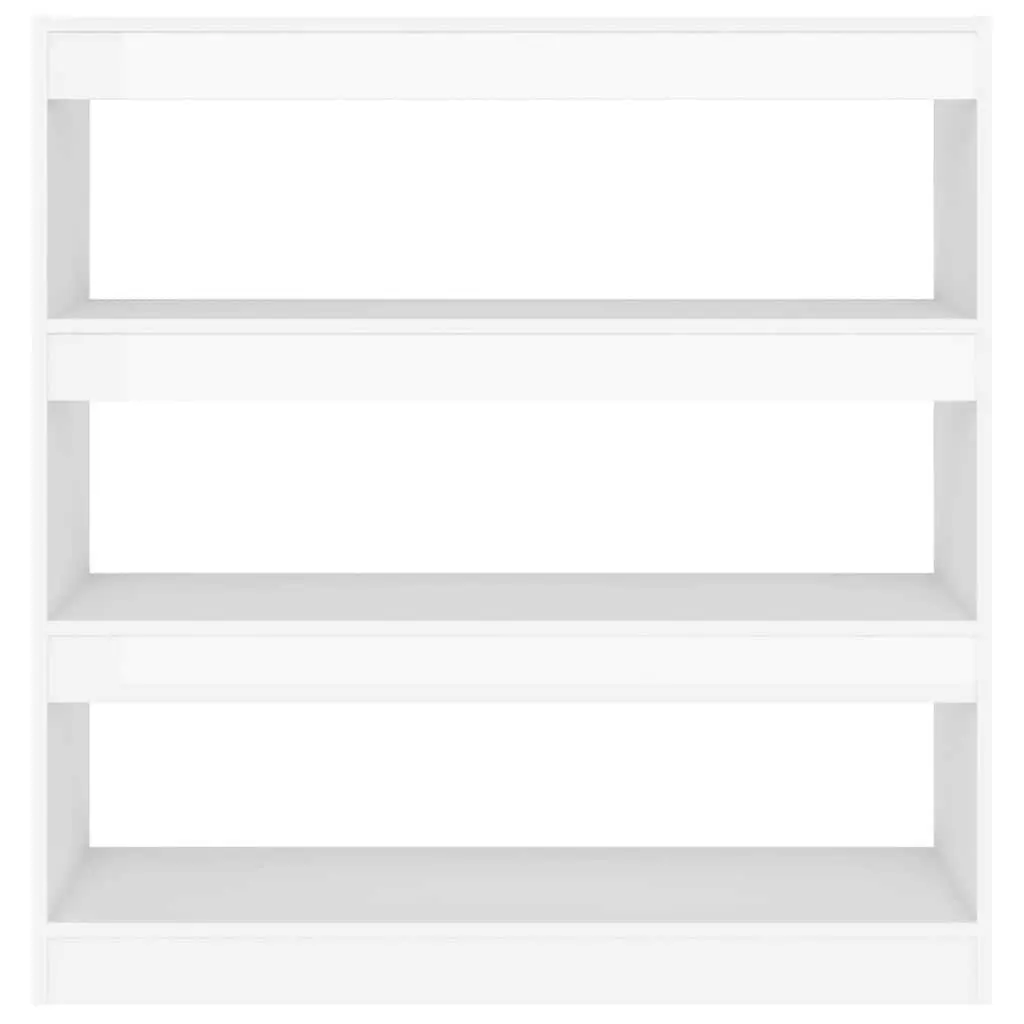 White High Gloss Book Cabinet for Storage