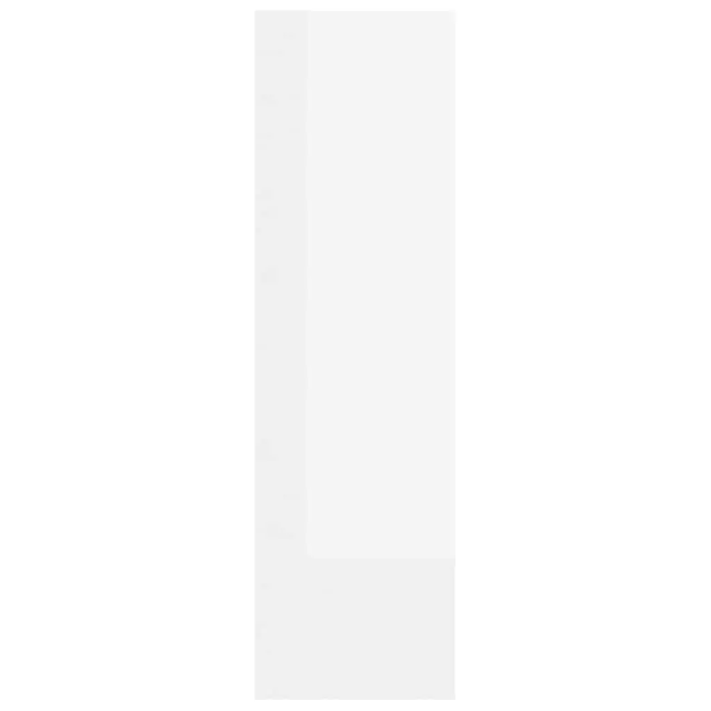White High Gloss Book Cabinet for Storage
