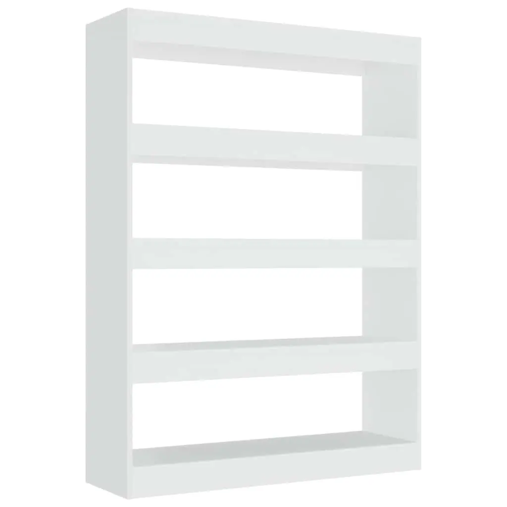 White Book Cabinet Room Divider Shelving Unit Storage Bookcase Organiser Hallway