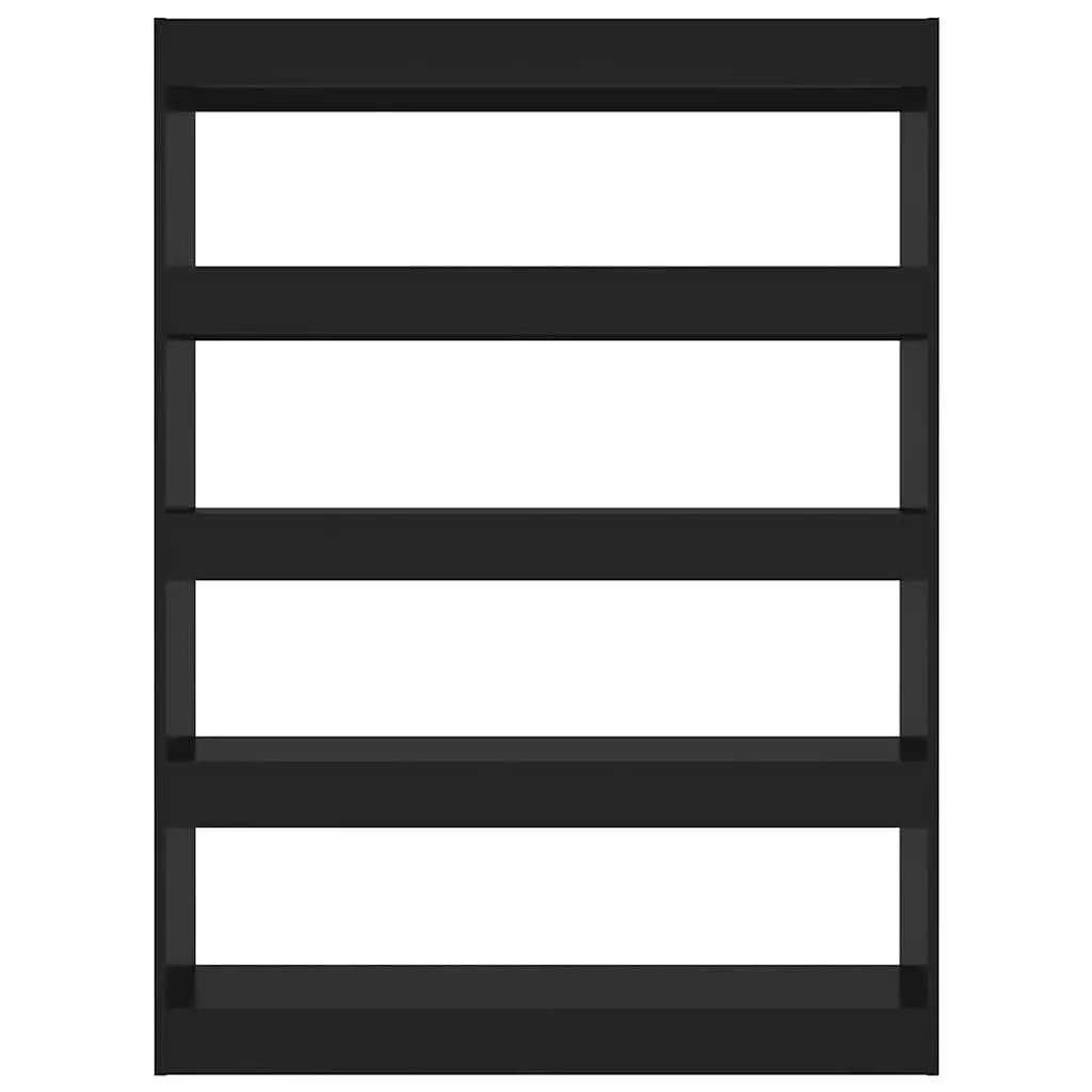 Black Book Cabinet and Room Divider for Storage