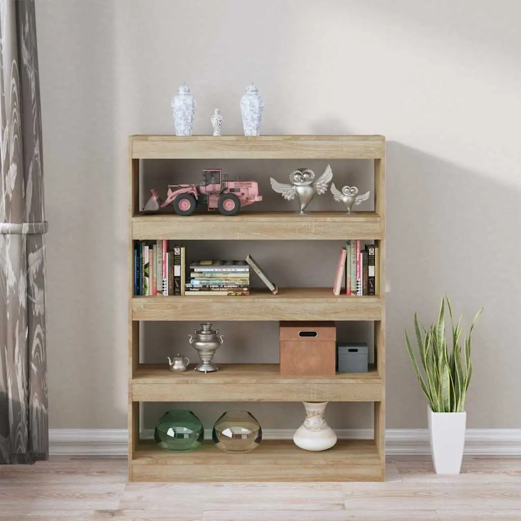 Book Cabinet Room Divider Shelving Unit Storage Organizer Brown Bookcase Stand