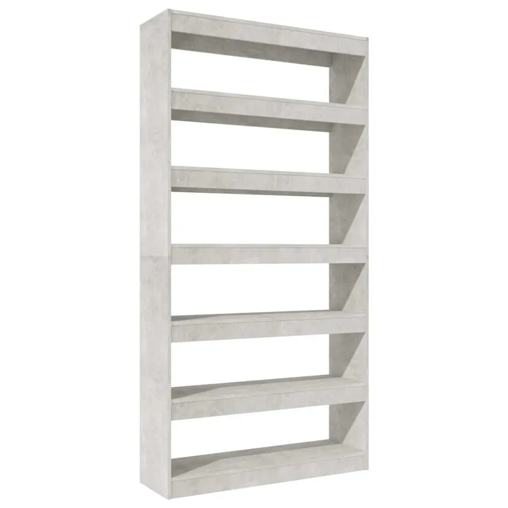 Book Cabinet Engineered Wood 100x30x198cm Grey