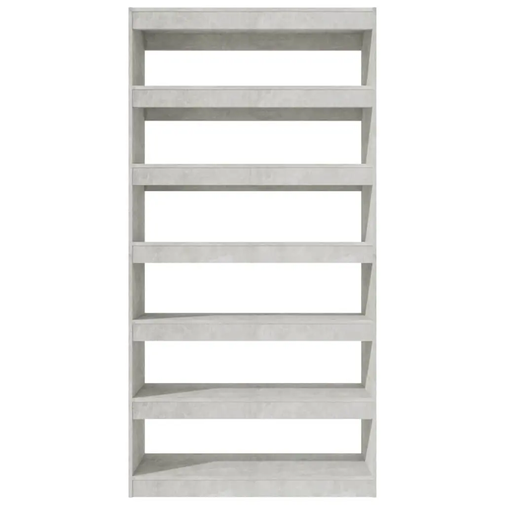 Book Cabinet Engineered Wood 100x30x198cm Grey