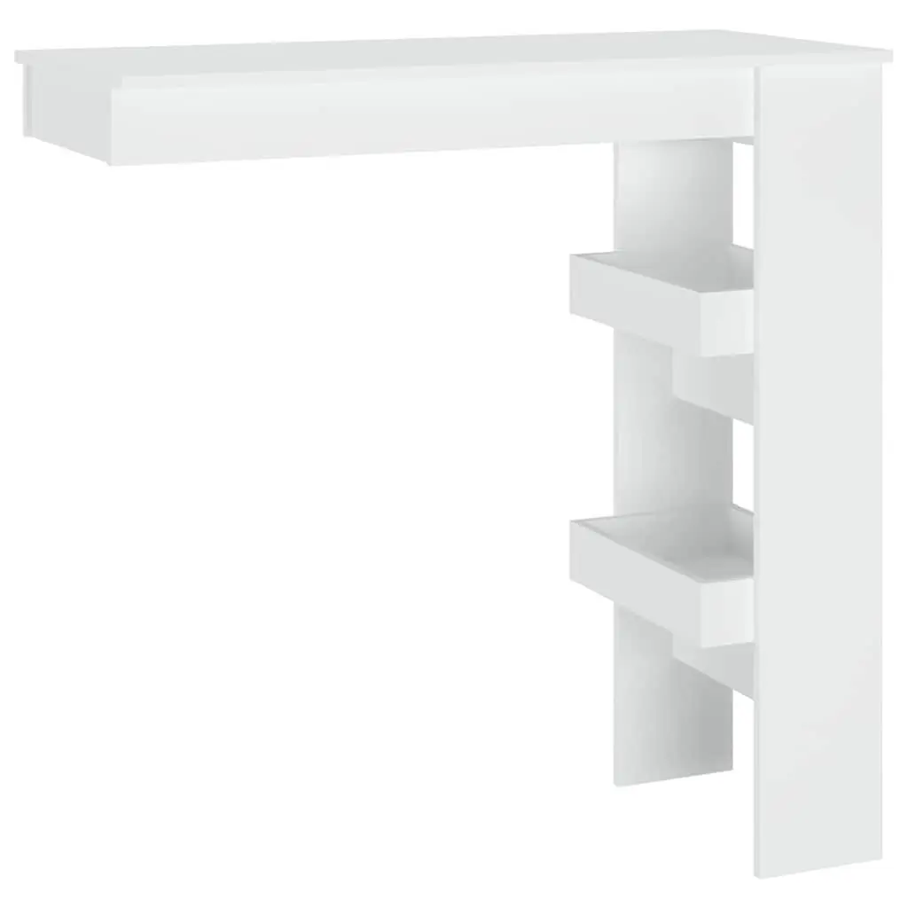 Wall Bar Table Engineered Wood 102 x 45 x 103.5 cm White