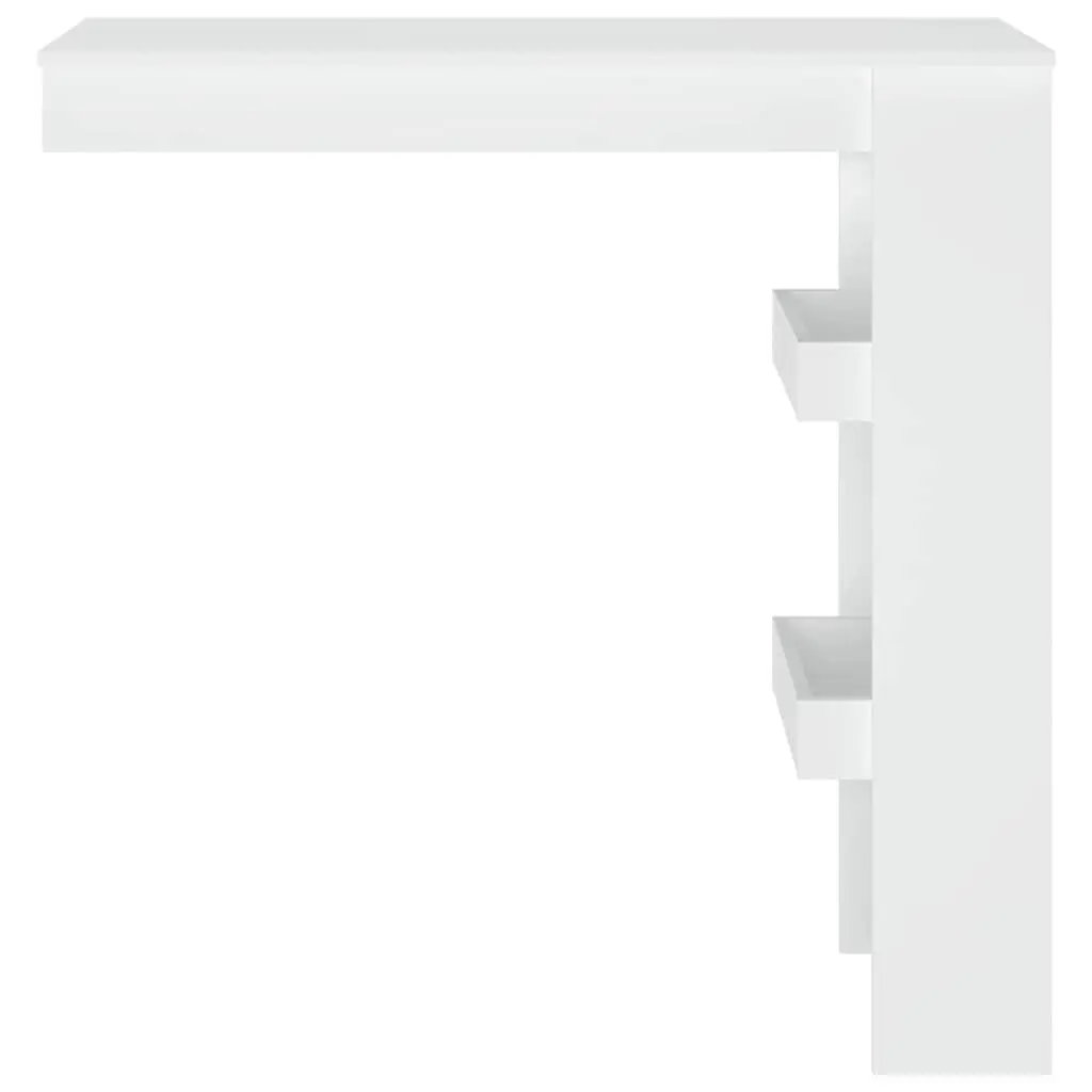 Wall Bar Table Engineered Wood 102 x 45 x 103.5 cm White
