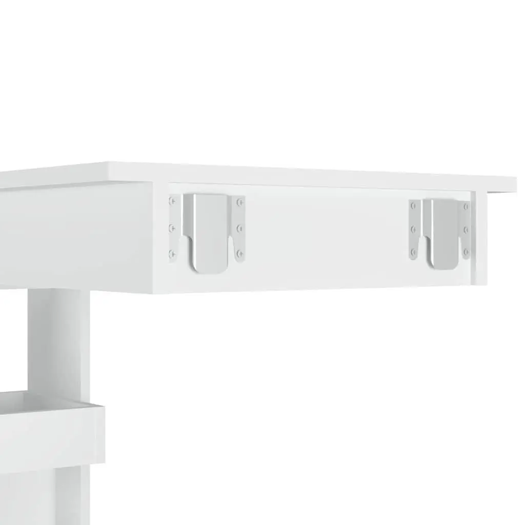 Wall Bar Table Engineered Wood 102 x 45 x 103.5 cm White