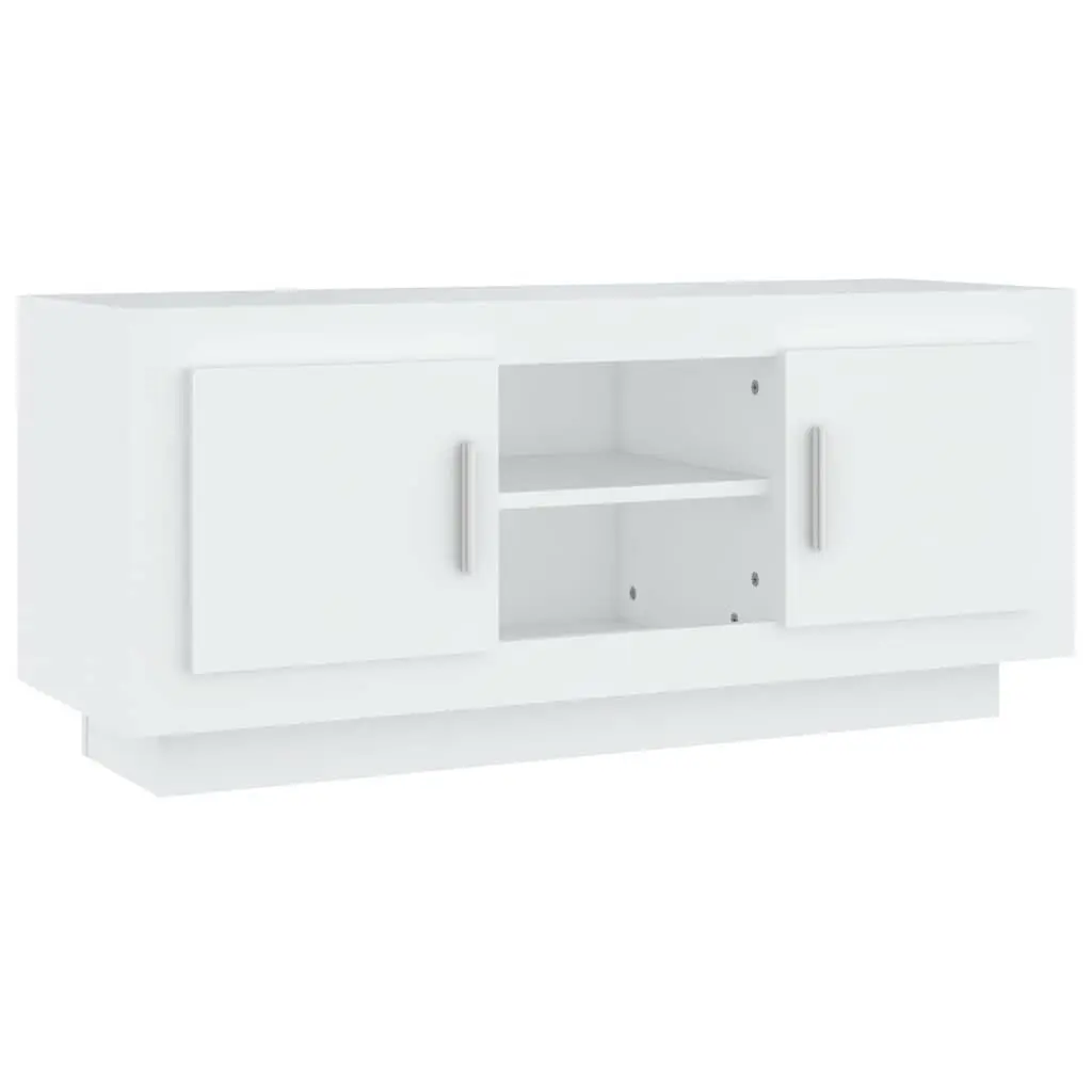TV Cabinet Engineered Wood 102x35x45 cm White