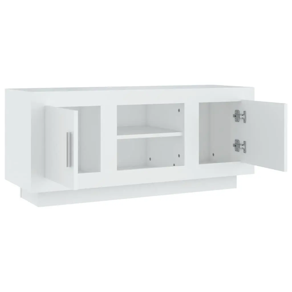 TV Cabinet Engineered Wood 102x35x45 cm White