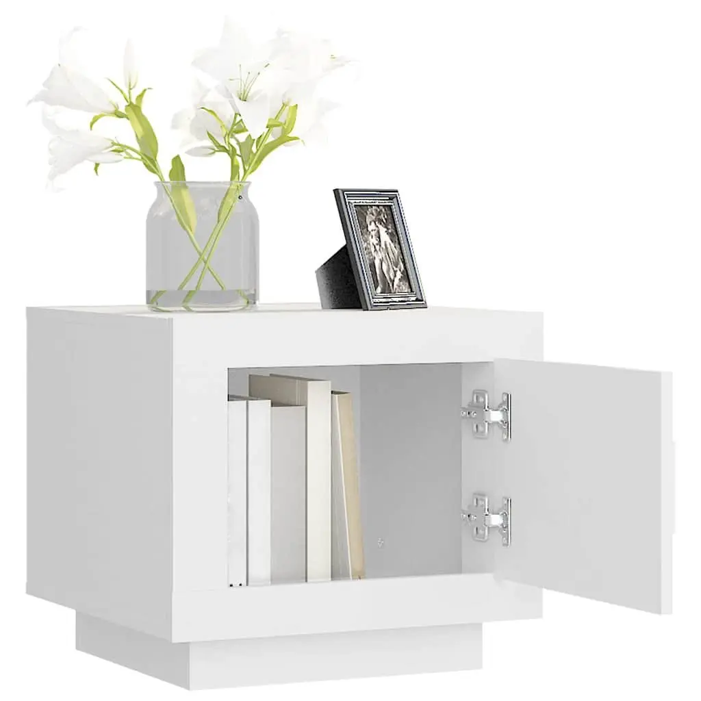White Coffee Table with Storage for Living Rooms