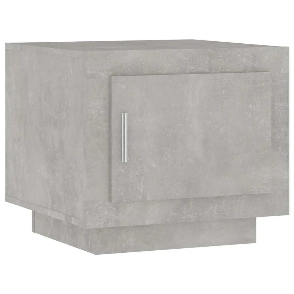 Grey Coffee Table with Storage Door 51x50x45 cm
