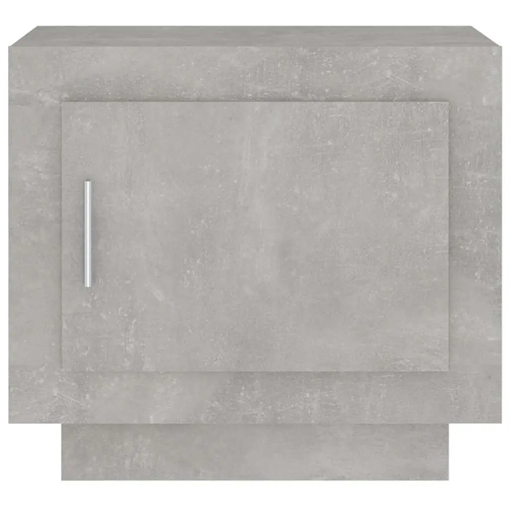 Grey Coffee Table with Storage Door 51x50x45 cm