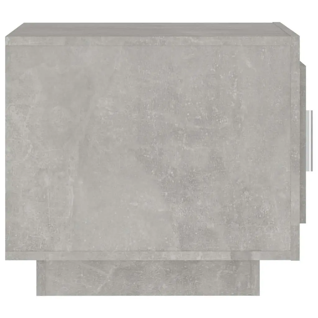Grey Coffee Table with Storage Door 51x50x45 cm