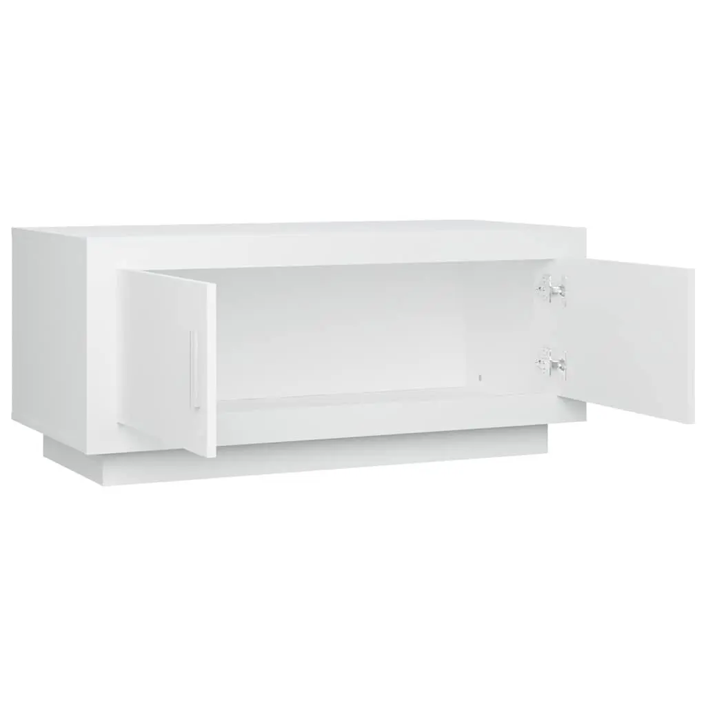 Coffee Table Engineered Wood 102 x 50 x 45 cm White