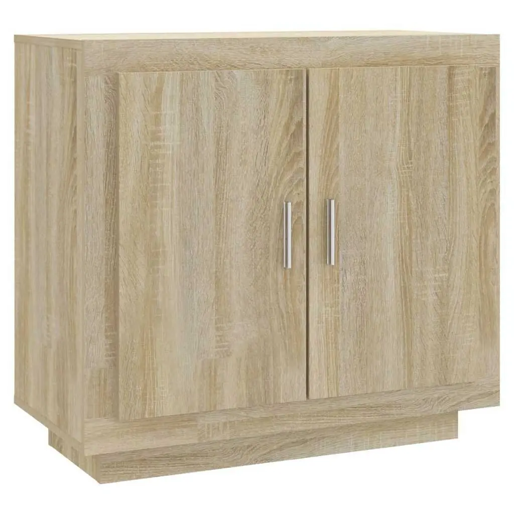 Sonoma Oak Sideboard 80x40x75 cm Engineered Wood Cabinet