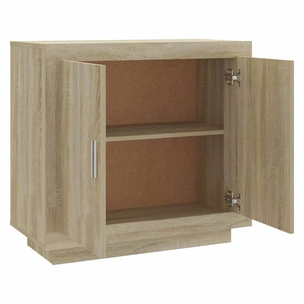 Sonoma Oak Sideboard 80x40x75 cm Engineered Wood Cabinet