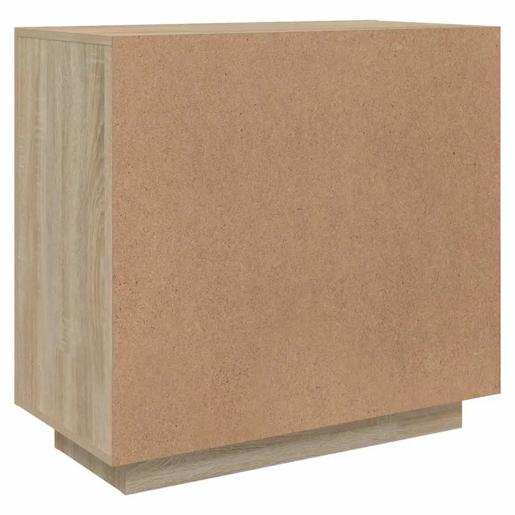 Sonoma Oak Sideboard 80x40x75 cm Engineered Wood Cabinet