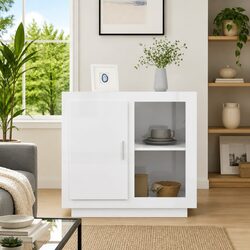 High Gloss White Sideboard Storage Cabinet for Your Home