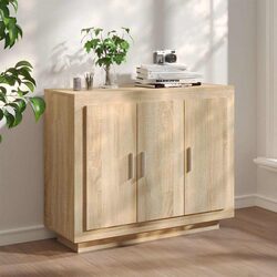 Elegant Brown Sideboard Cabinet for Living Room Storage