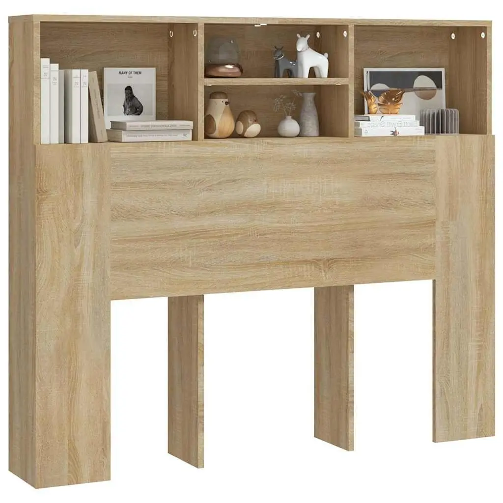 120cm Wall-Mounted Headboard Cabinet with Storage