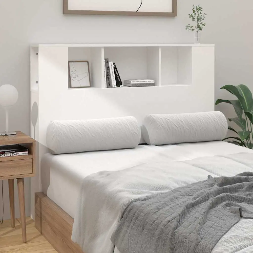 Wall-Mounted Headboard Cabinet with Five Compartments
