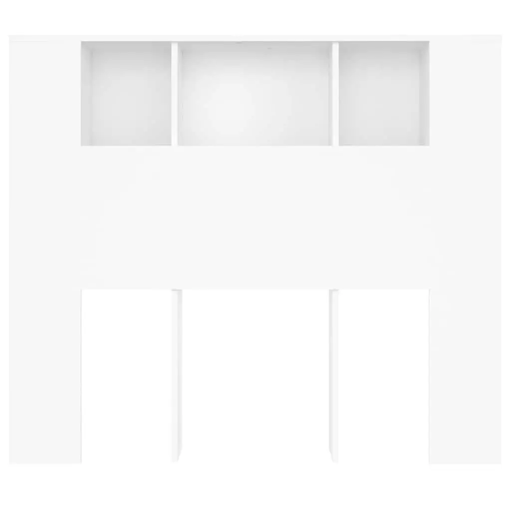 Wall-Mounted Headboard Cabinet with Five Compartments