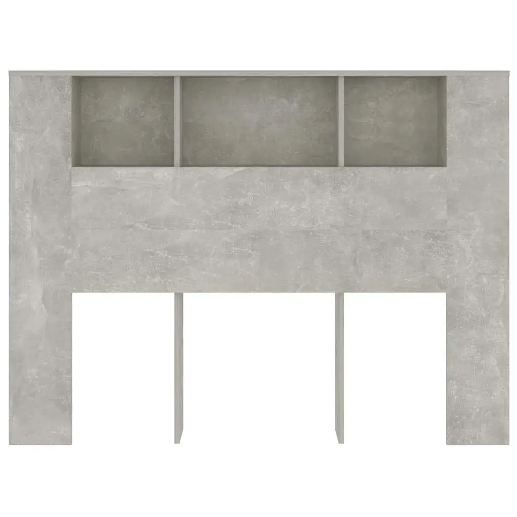 Grey Wall Mount Headboard Cabinet for Storage