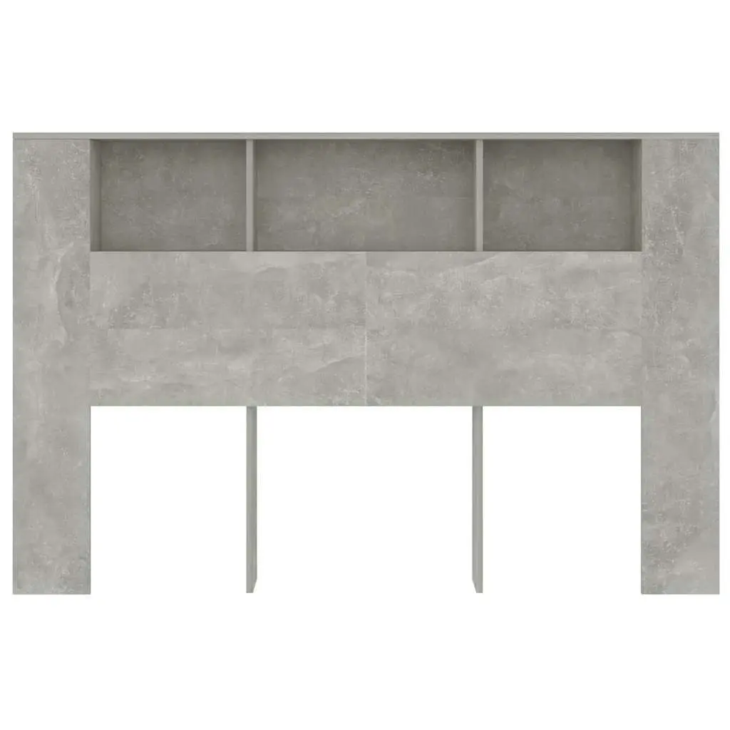 Grey Headboard Cabinet for Smart Storage