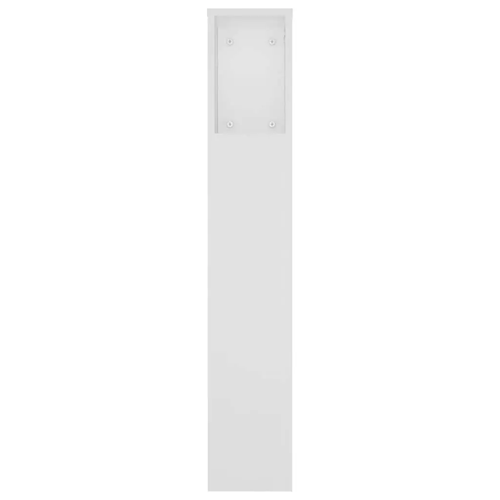 Headboard Cabinet Engineered Wood 180cm White