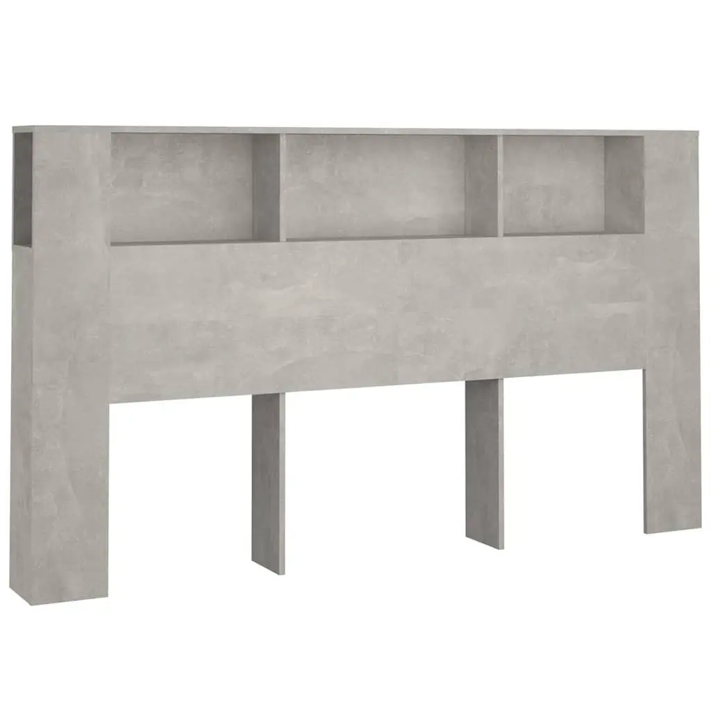 Grey Headboard Cabinet for Smart Bedroom Storage