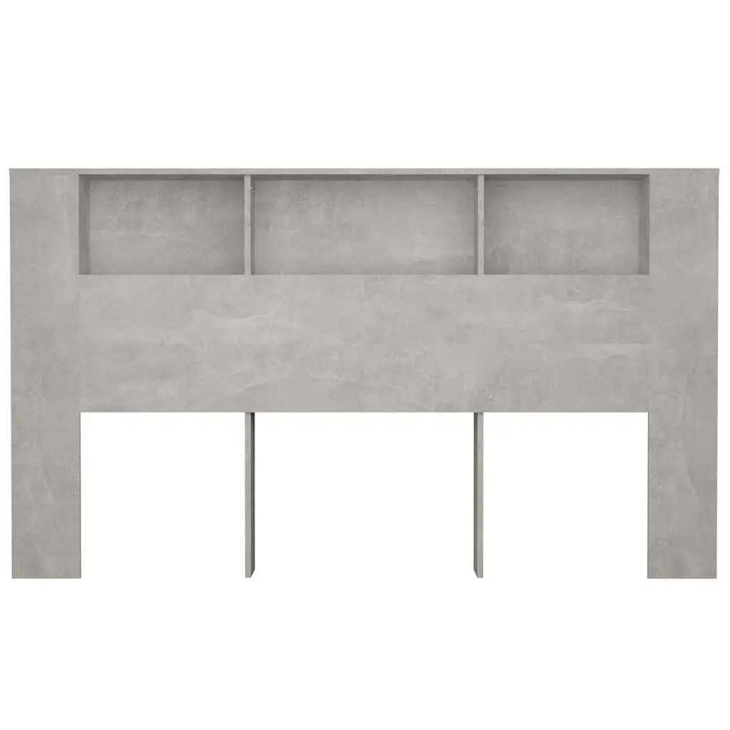 Grey Headboard Cabinet for Smart Bedroom Storage