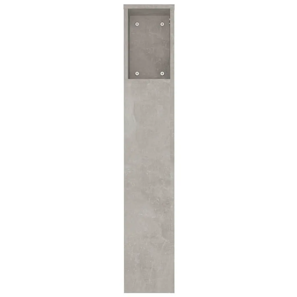 Grey Headboard Cabinet for Smart Bedroom Storage