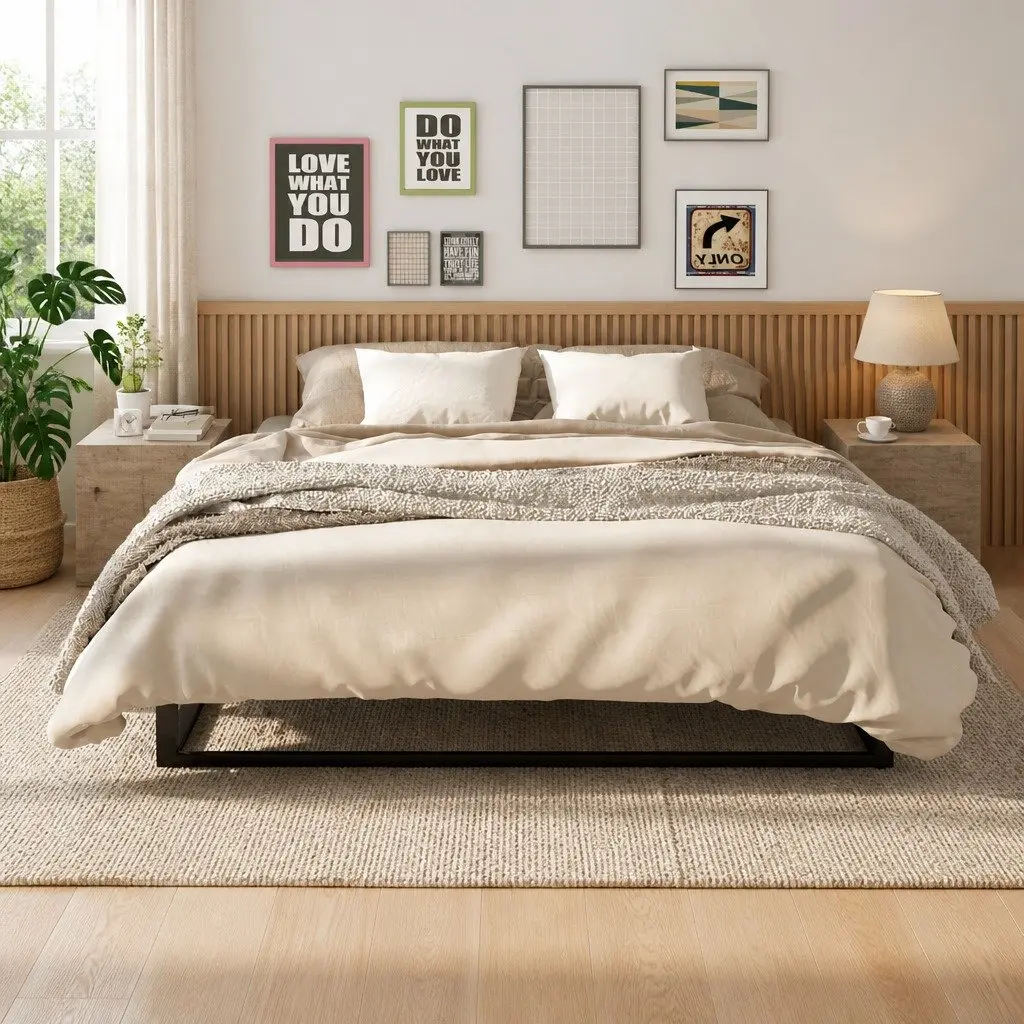 Grey Engineered Wood Bedside Cabinets, 2 pcs