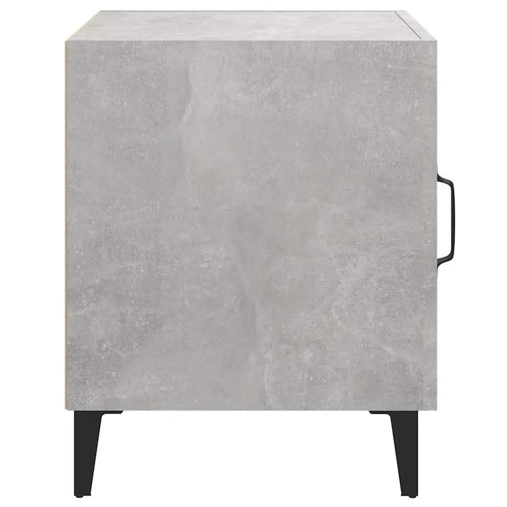 Grey Engineered Wood Bedside Cabinets, 2 pcs
