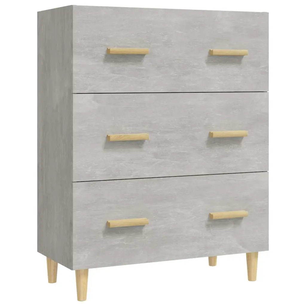 Grey Sideboard Storage Cabinet 70x34x90 cm