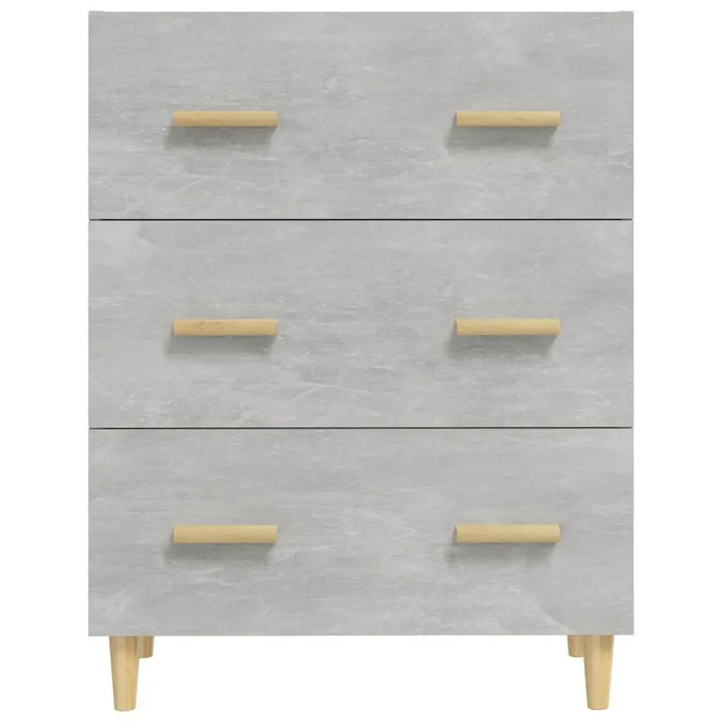 Grey Sideboard Storage Cabinet 70x34x90 cm