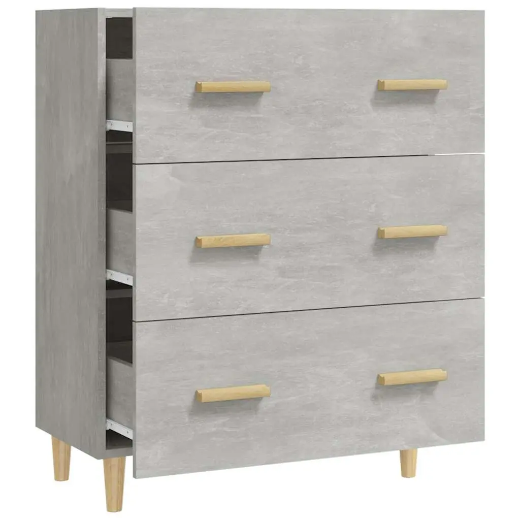 Grey Sideboard Storage Cabinet 70x34x90 cm