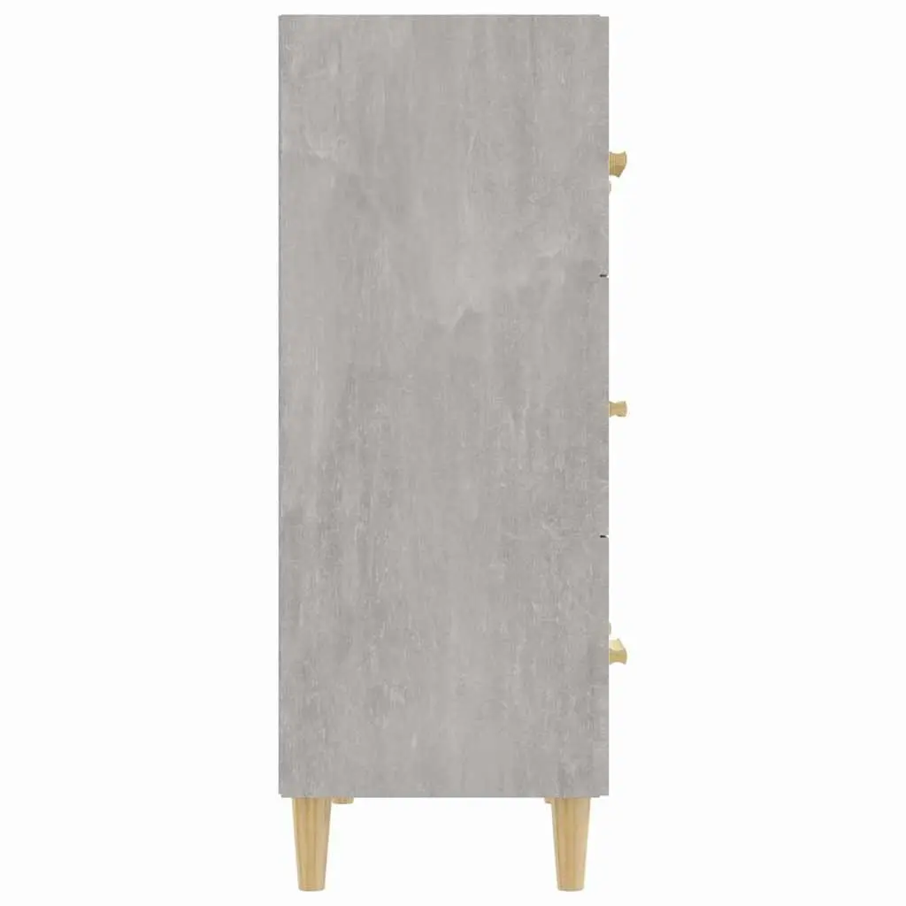 Grey Sideboard Storage Cabinet 70x34x90 cm