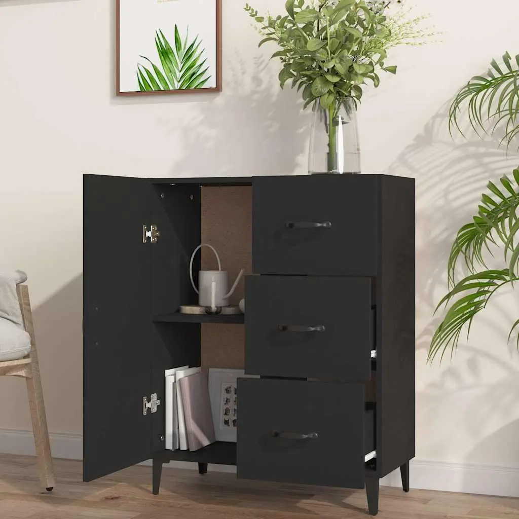 Black Sideboard Cabinet with Ample Storage
