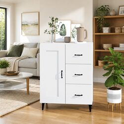 Elegant White Sideboard Cabinet for Storage and Display